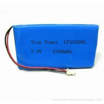 3.7V Lithium Polymer Battery Cells With 8 500mAh Rated Capacity, PVC and Cables